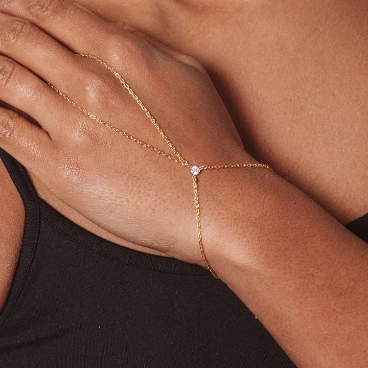 Teagan Hand Chain for wholesale by Set & Stones
