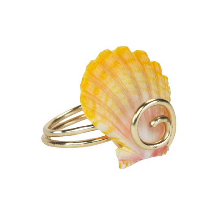 Guava Isle - Wholesale Cocktail/gelegenheidsring - Sunrise Shell Ring1