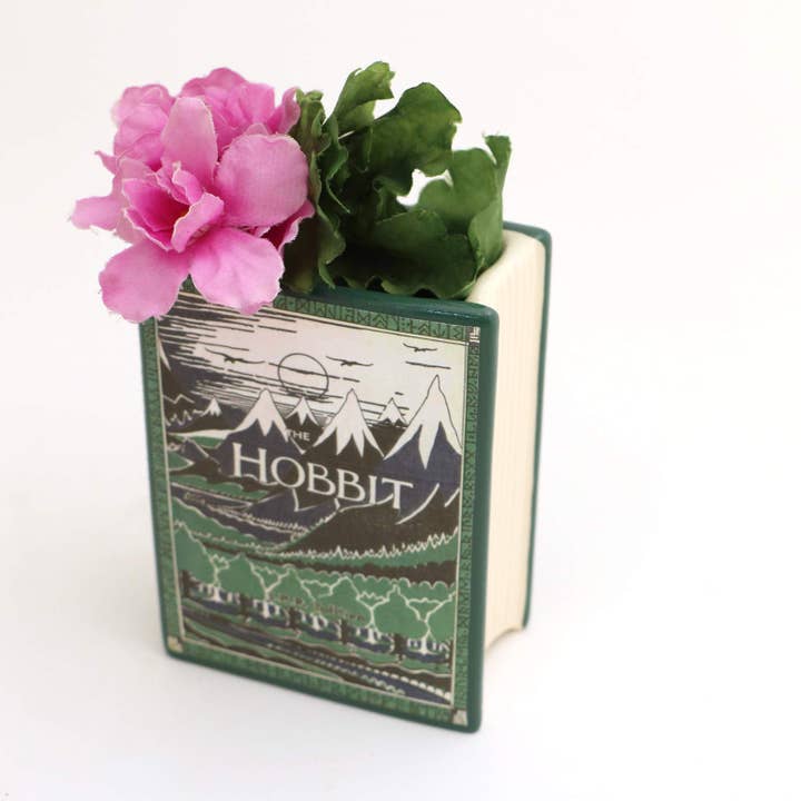 Lenny Mud - Wholesale Pen & Pencil Holder - The Hobbit, book shaped pencil holder, decoupaged, vase