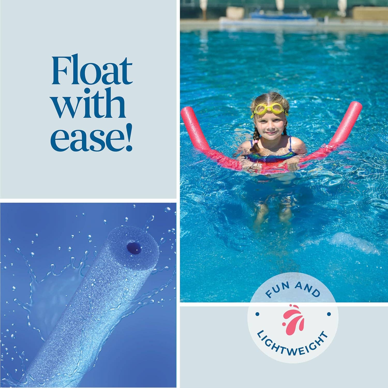 Play22 – wholesale Beach/pool toy – Child & baby – Pool Noodles Foam 40 Pack  Multicolor Swim Noodle Tubes 7