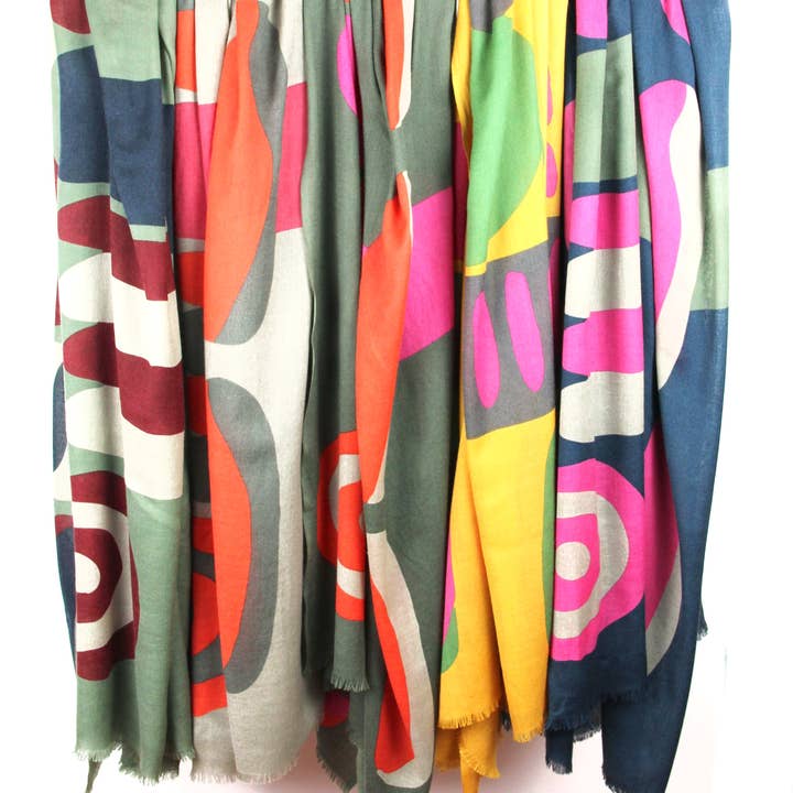 Les Belles Vagabondes - Wholesale Scarf - Women's - XL Cairn Orange Scarf2