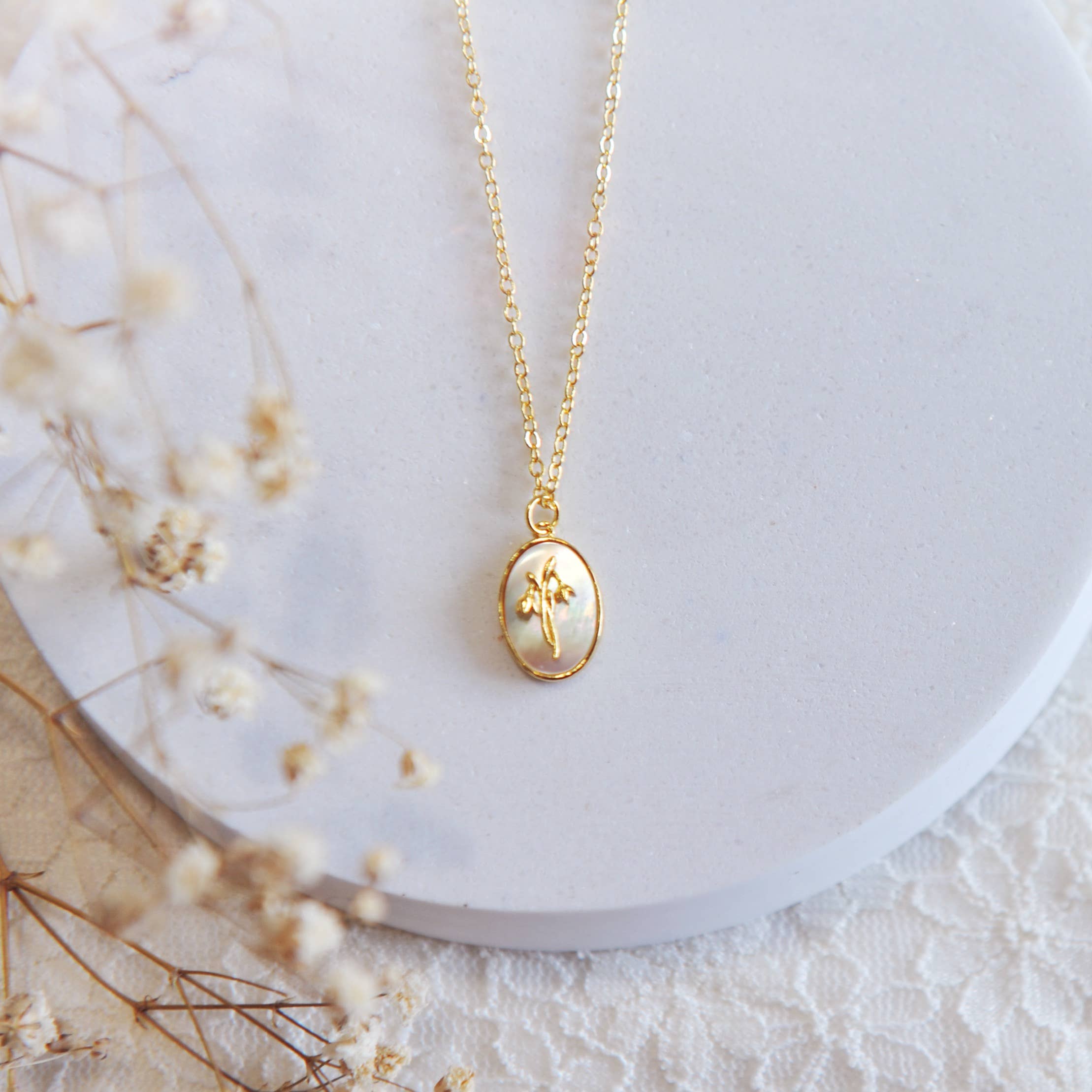 Oh So Lovely - Wholesale Pendant/Charm Necklace - Flora Birth Flower Necklace19