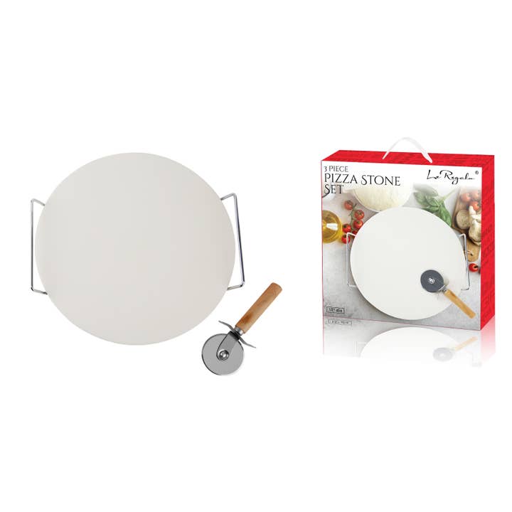 Style Asia - Wholesale Pizza Board - Le Regalo 3 Piece Pizza Stone Set