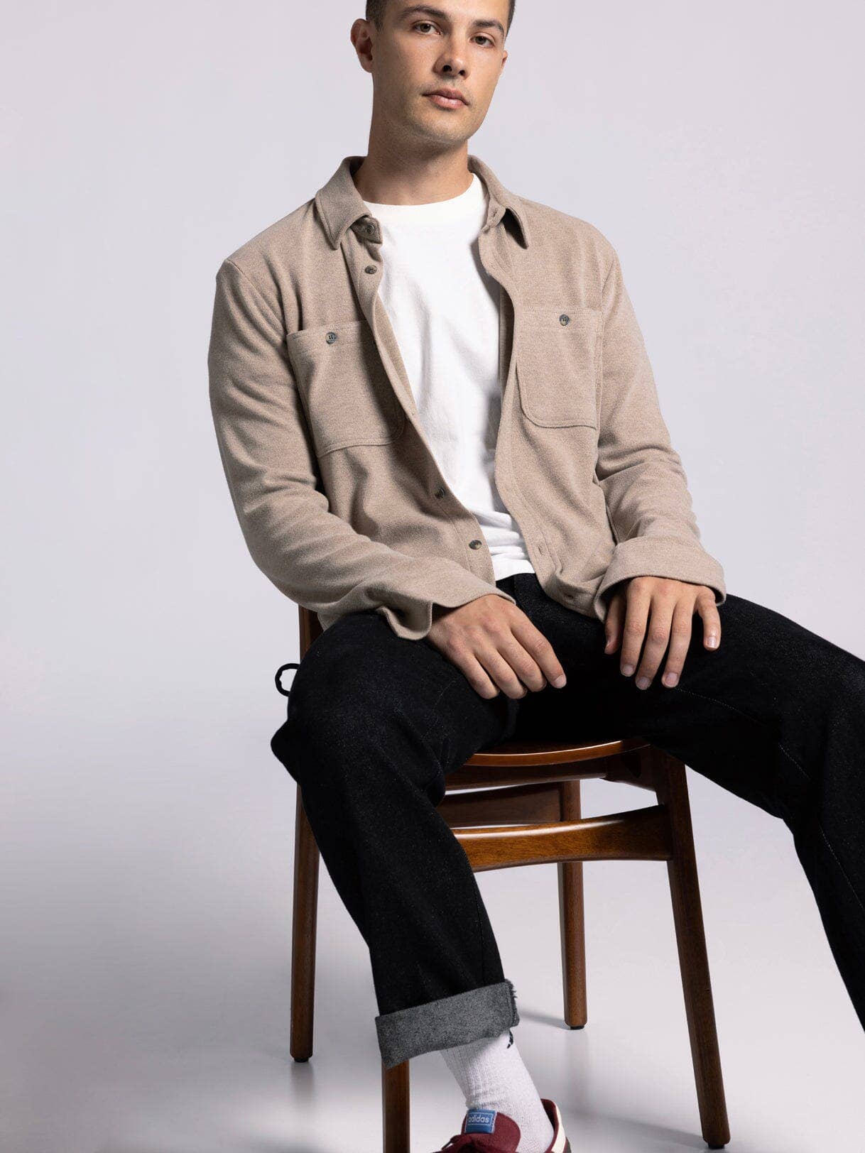 Thread & Supply (Mens) - Vente Chemise à col boutonné – homme - Chemise CLARK à manches longues avec boutons15