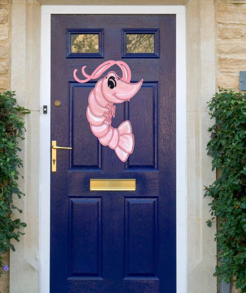 Geaux Magnolia - Wholesale Door Hanger - Shrimp Door Hanger