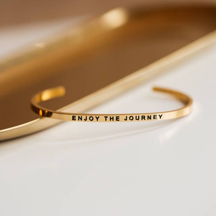 MantraBand - Wholesale Cuff Bracelet - Enjoy the Journey - inspirational mantraband® cuff bracelet