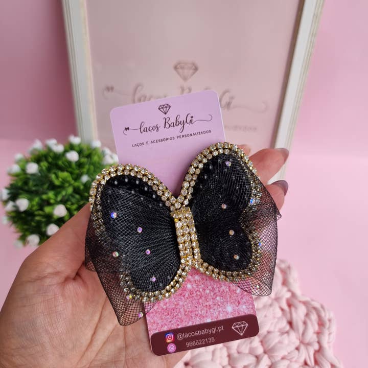 Black Widow Tie for wholesale by Laços e acessórios BabyGi