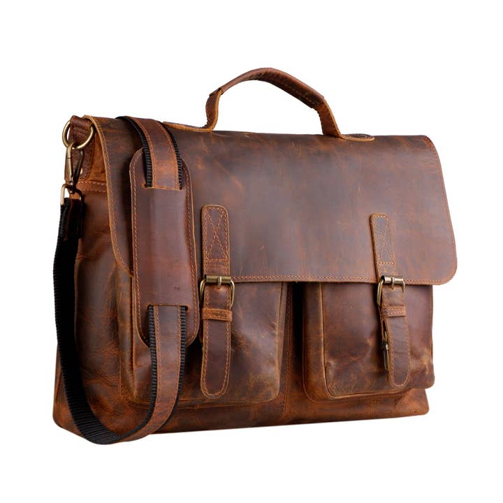 Classy Leather Bags - Wholesale Messenger Bag - Men's - The Genuine Buffalo