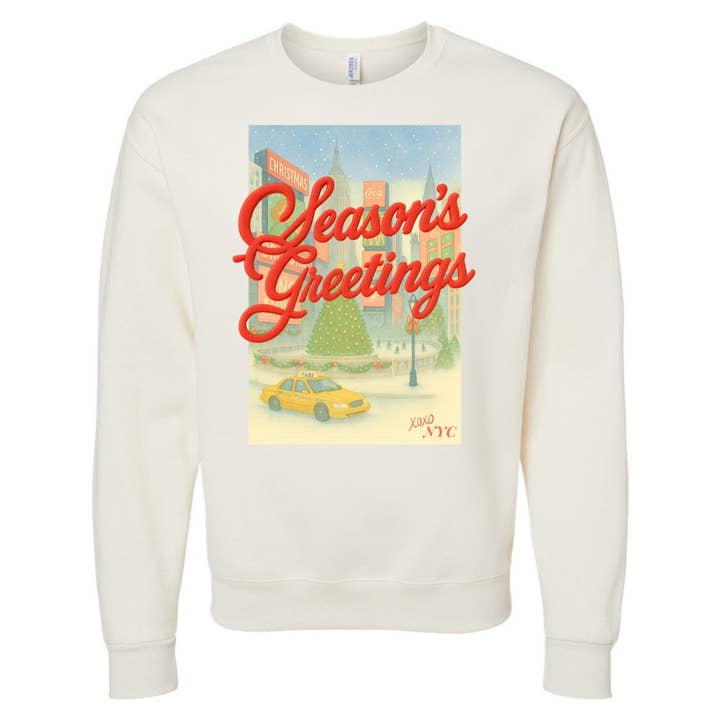 United Monograms - Wholesale Graphic Sweatshirt - Women's - PUFF Make It Yours™ 'Season's Greetings' Crewneck Sweatshirt18