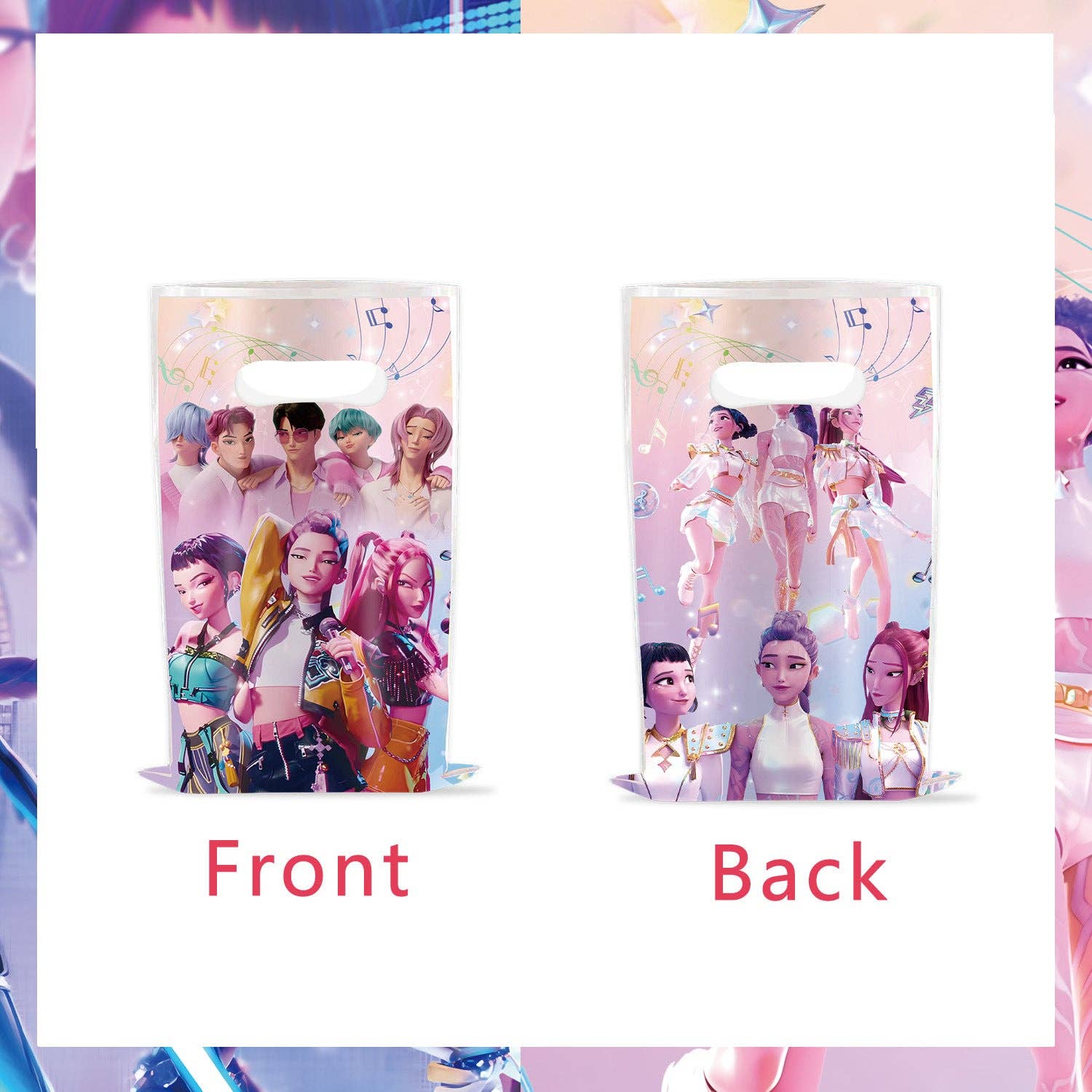 Auraquise - Wholesale Disposable Tableware Pack - Demon Hunters & Saga Boy Band Birthday Party Supplies – Themed Tableware and Decorations19