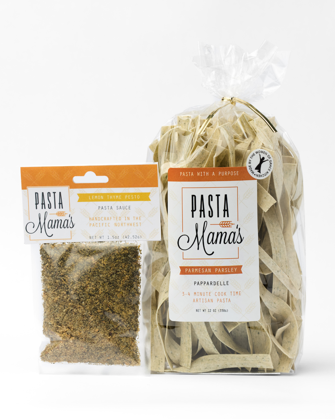 Grace Collective - Wholesale Pasta - Parmesan Parsley Pappardelle with Lemon Thyme Pesto0