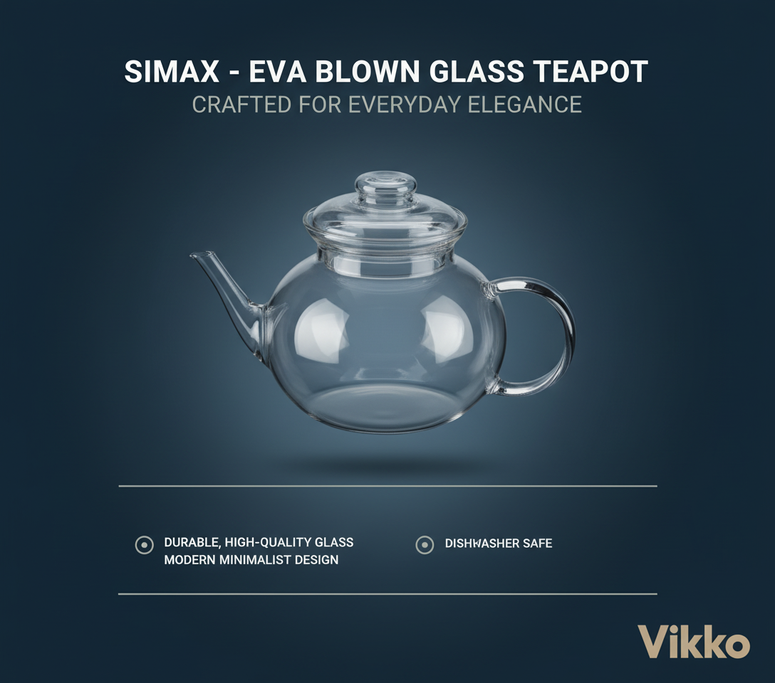 Kadra Kitchenware – wholesale Tekanna – Simax Eva tekanna i munblåst glas med pip 1 liter3