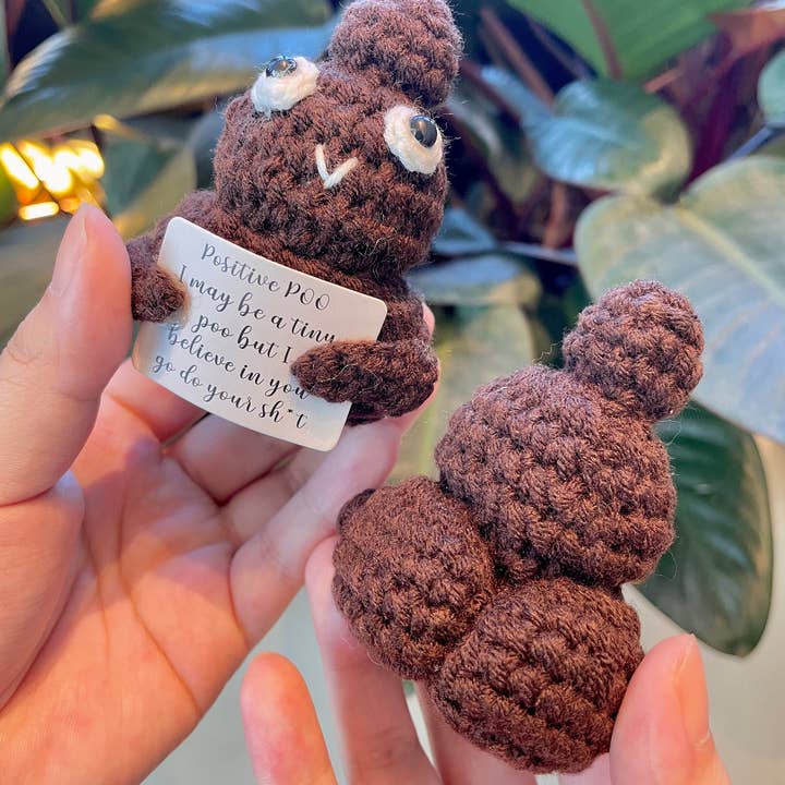 Anh2 LTD - Wholesale Stuffed/Plush Toy - Kids & Baby - Crochet Big Putt Booty Positive Poo, Emotional Support