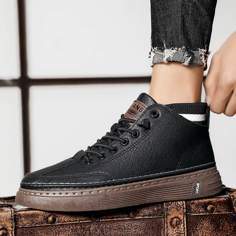 Calseosvic - Wholesale Lifestyle Sneakers - Men's - Fashionable and versatile mid-top shock-absorbing shoe5