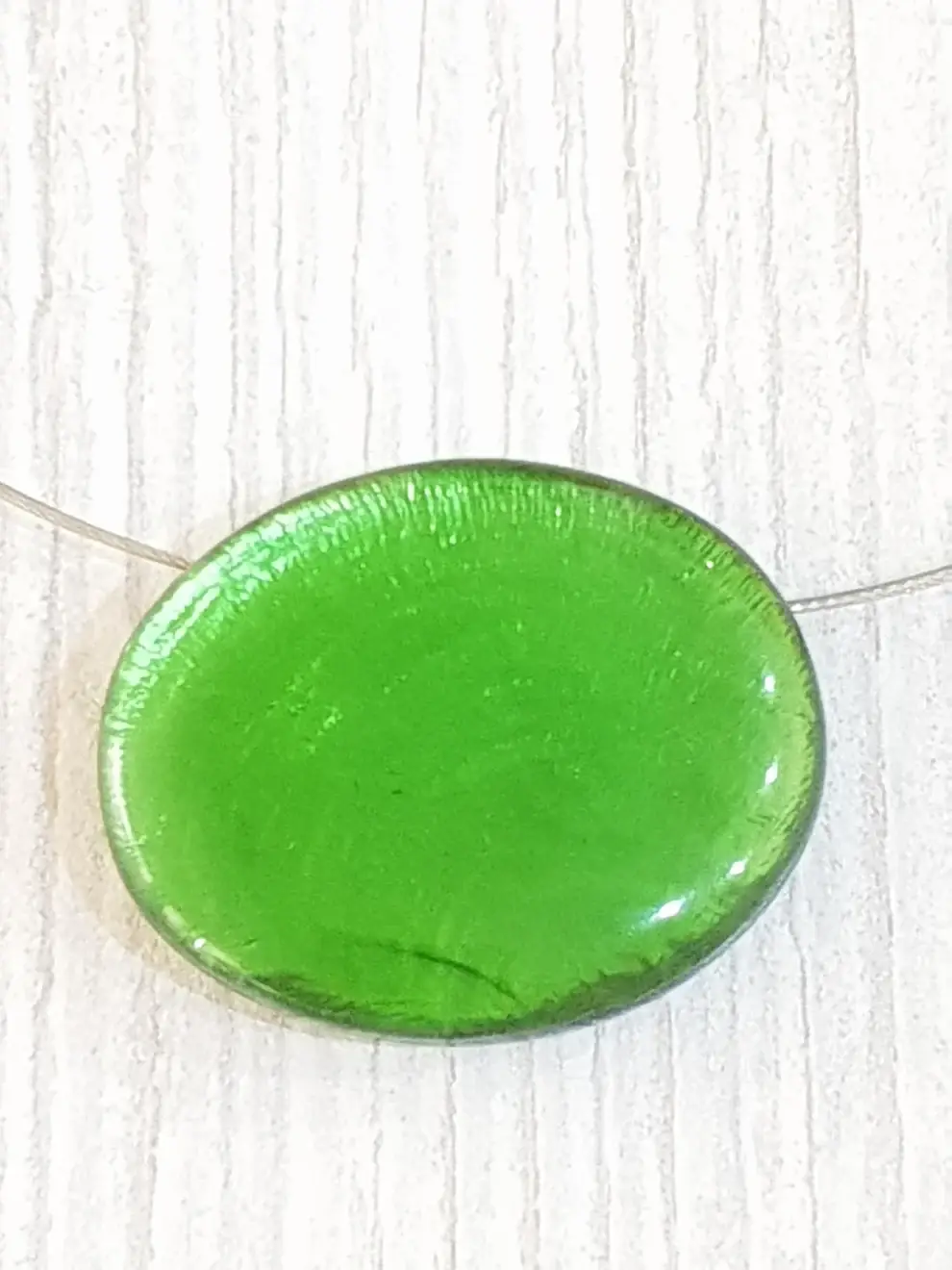 Gloria-Maris - Wholesale Pendant/Charm Necklace - Capiz necklace short / pendant 32 x 40mm / BG-04061