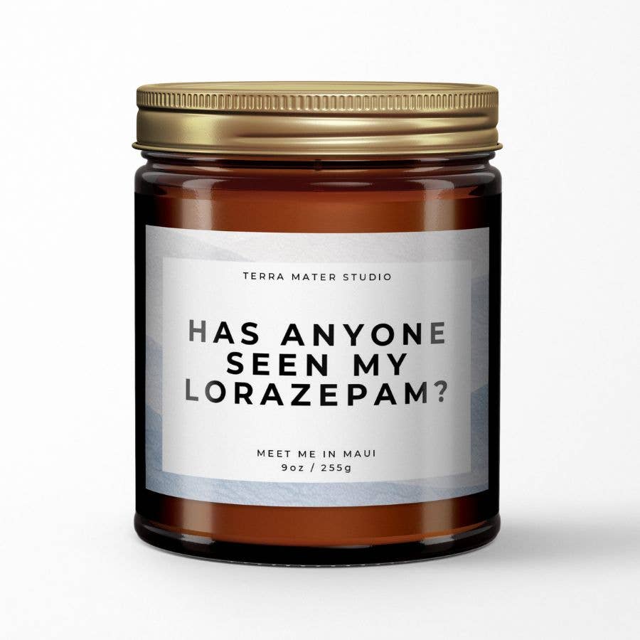 Terra Mater Studio LLC - Wholesale Jar/Filled Candle - Has Anyone Seen My Lorazepam? White Lotus Season 3 Inspired1