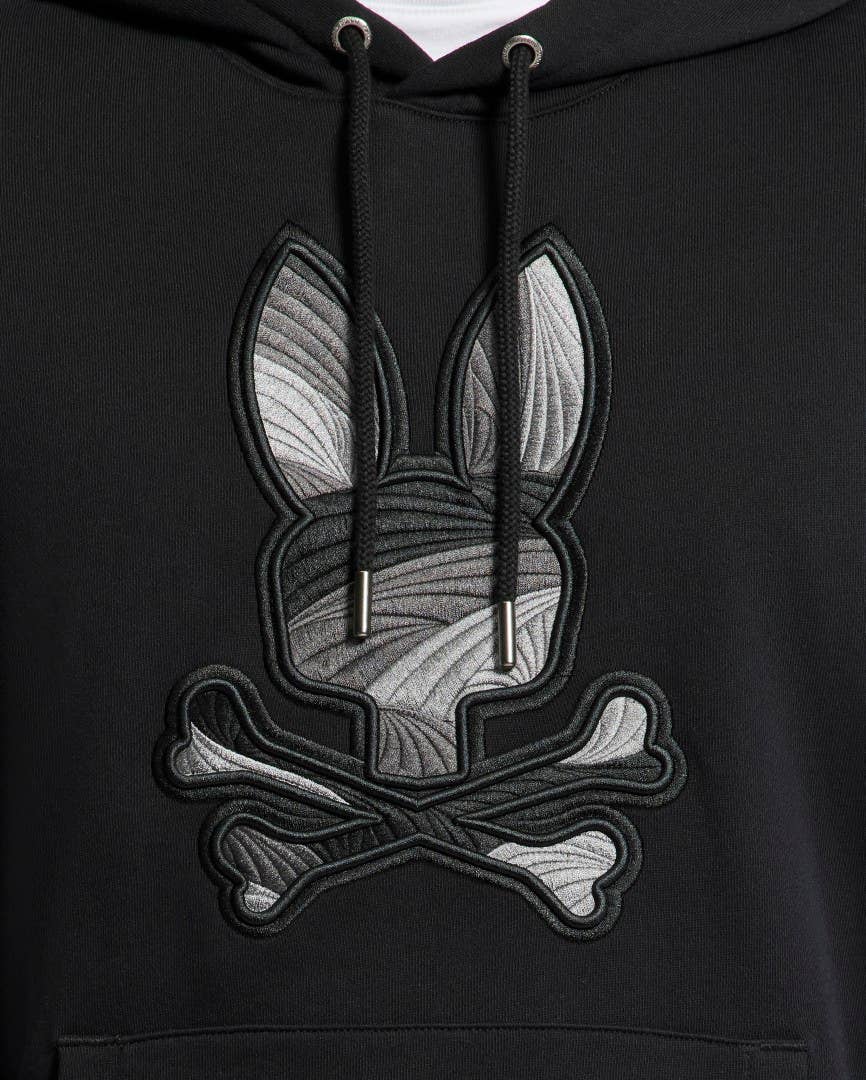 Baxter Embroidered Classic French Terry Hoodie-001 Black for wholesale on Faire3