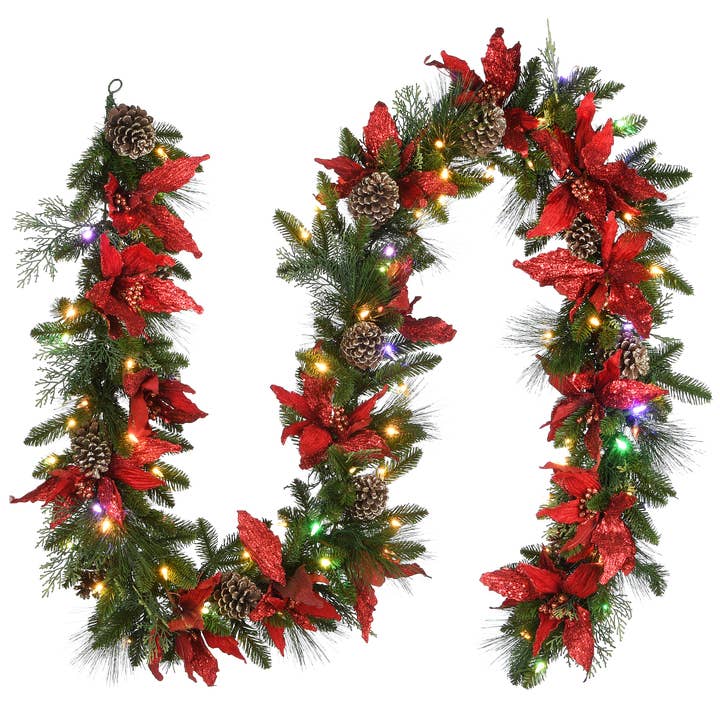 National Tree Company - Wholesale Bunting/Garland - 9 ft. Pre-Lit Decorative Collection Garland with Clear Lights, Plug-In3