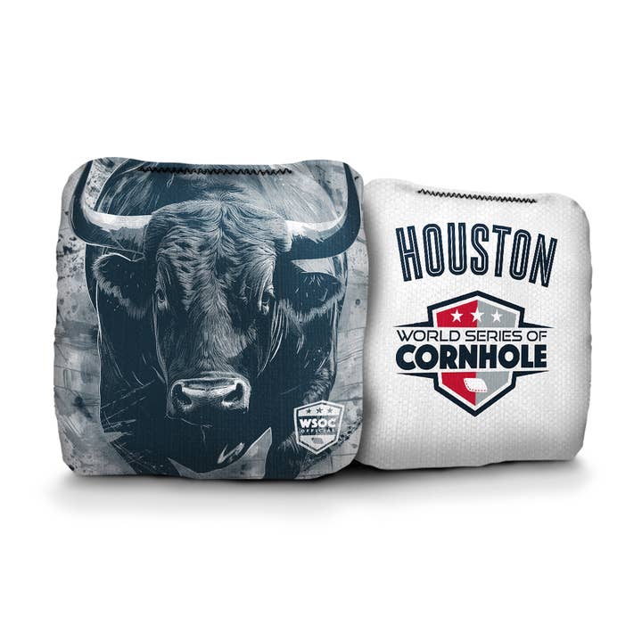 Skip's Garage - Wholesale Cornhole - Houston White Cornhole Bags - Professional Rapter 5.51