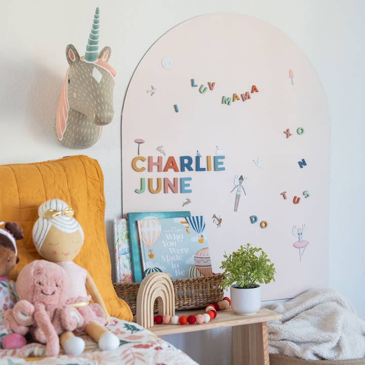 The Type Set Co. - Wholesale Wall Decor - Kids & Baby - Blush Magnetic Arch Wall Decal