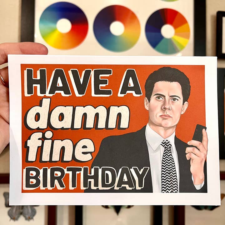 GoochDoods - Wholesale Birthday Card - Twin Peaks | Agent Cooper | Birthday Card1