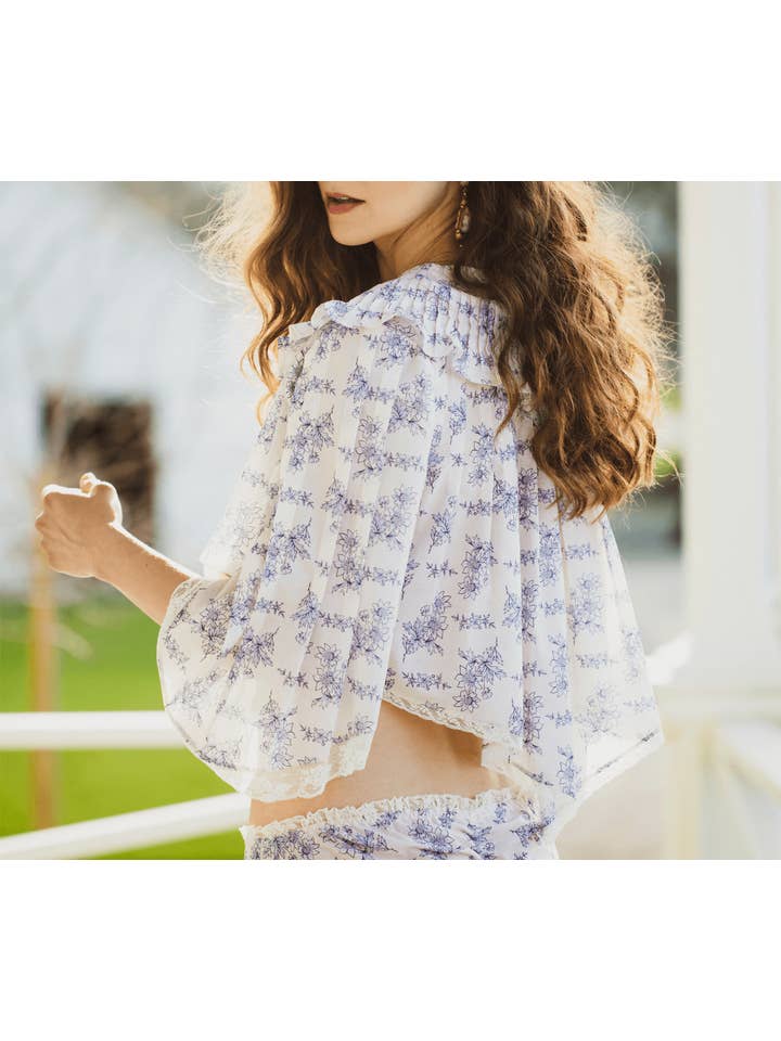 Evgenia - Wholesale Jacket - Women's - Porcelain Bed Jacket3