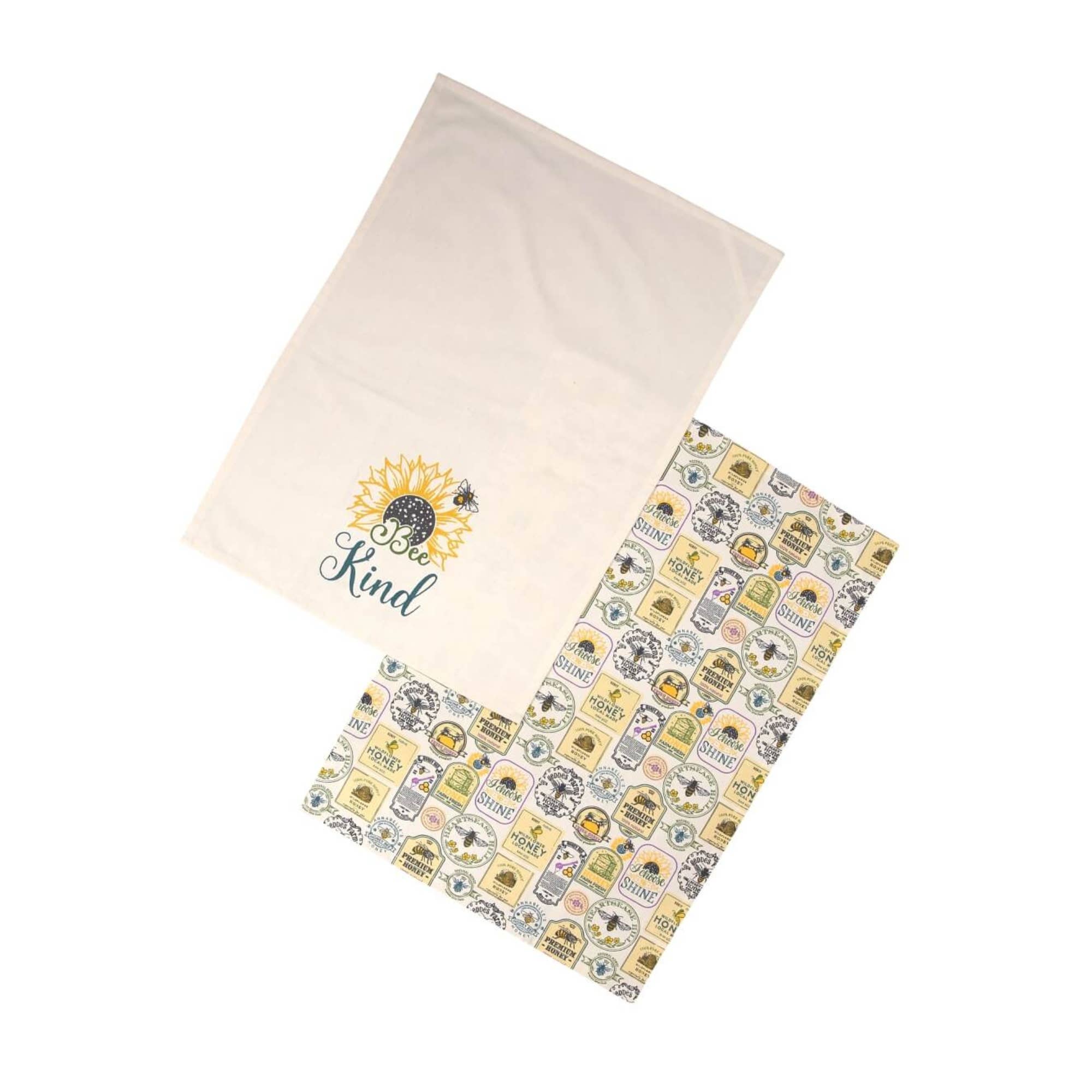 Dexam - Wholesale Tea Towel - Honey Pot Set of 2 Tea Towels - Yellow0