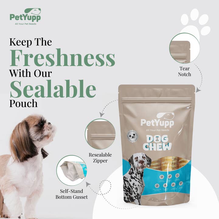 PetYupp - Wholesale Pet Treats - Dog - 100% Natural Water Buffalo Trachea Dog Chew - 6 Inch - 12 Count5