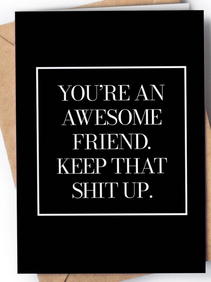 Grappige Beste Vriend Kaart - Grappige Vriend Wenskaart - GC070 voor wholesale door Greeting Cards for Everyone