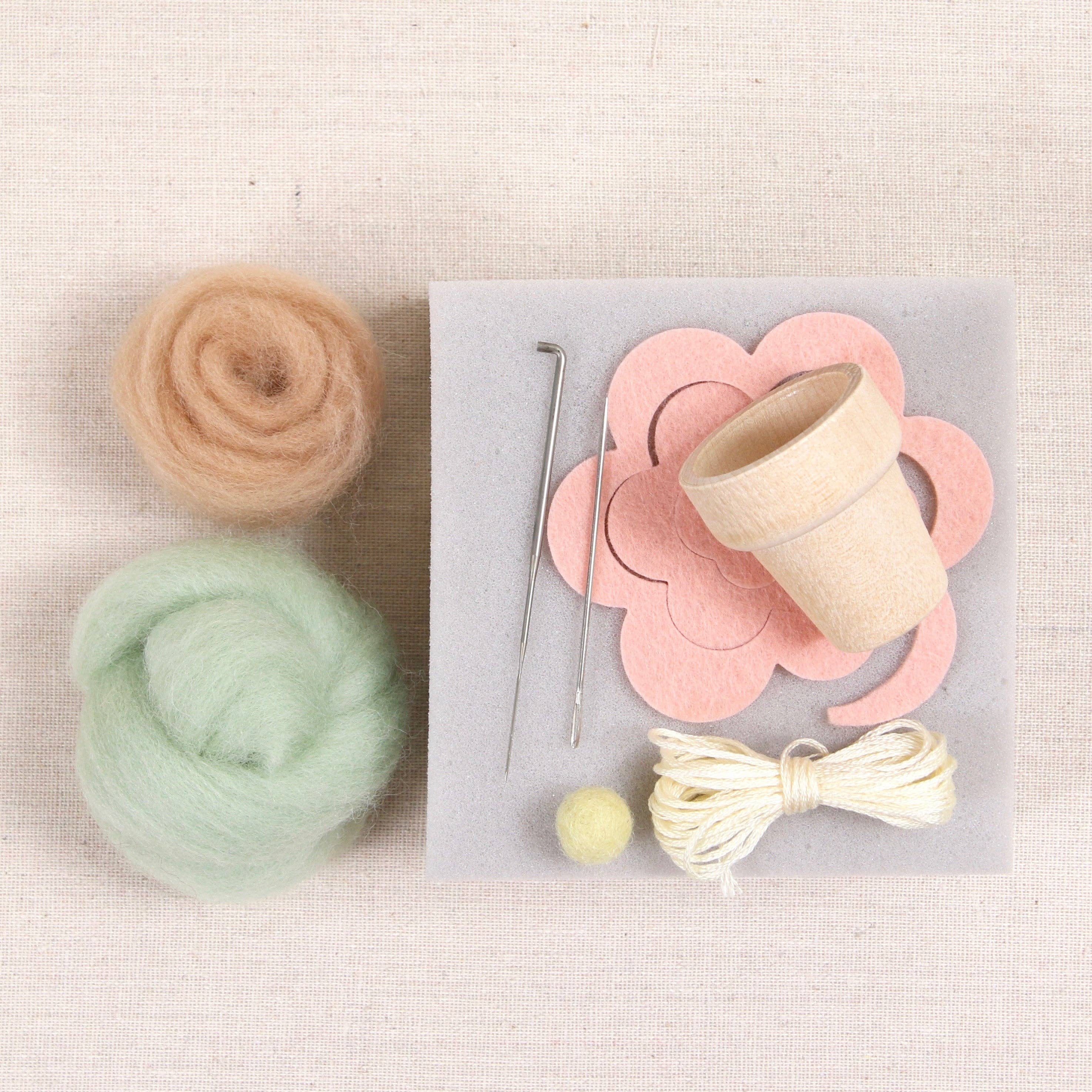 Benzie Design - Wholesale DIY Craft Kit - Needle Felting Kit, Desert Rose1