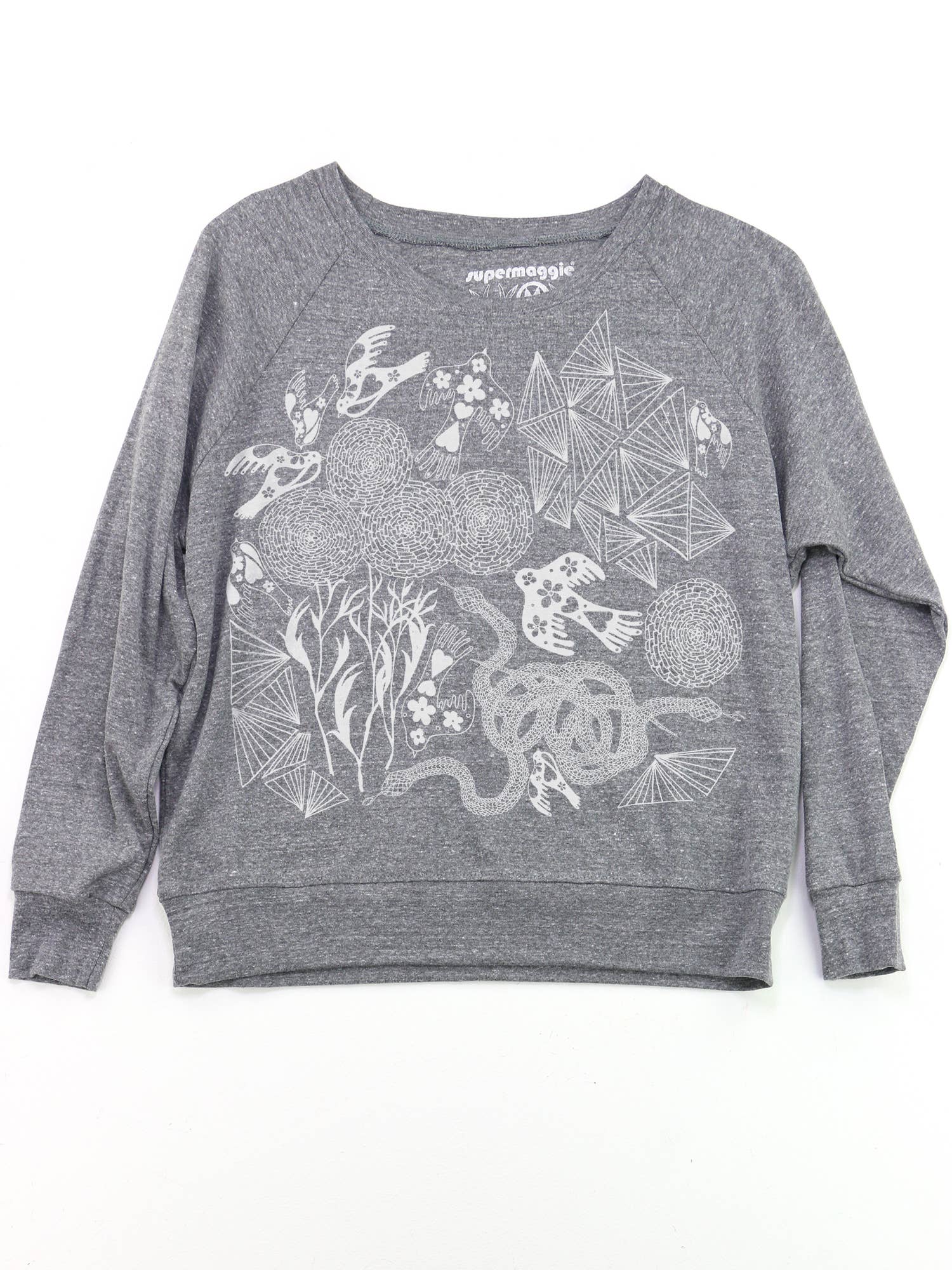 Supermaggie @ Faire - Wholesale T-Shirt (Graphic) - Women's - Secret Garden Pia Tri Blend Pullover2