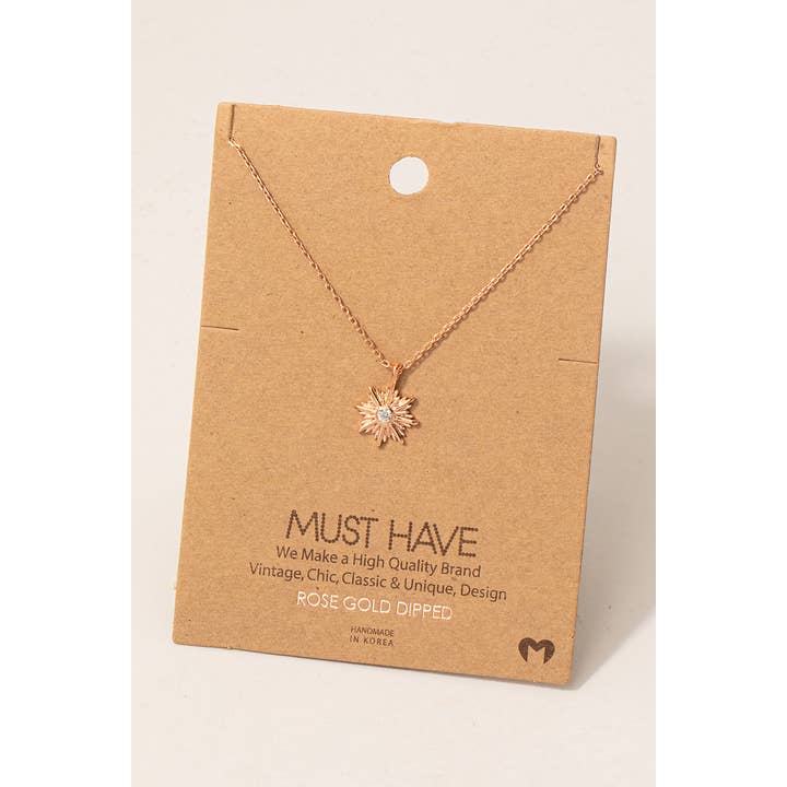 Fame Accessories – wholesale Hänge-/berlockhalsband – Kompass stjärna hänge halsband