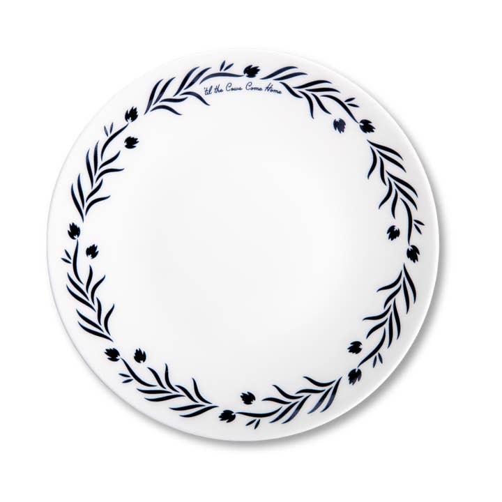 Lovegrass Designs - Wholesale Salad Plate - " 'til the Cows Come Home" Porcelain Salad Plate