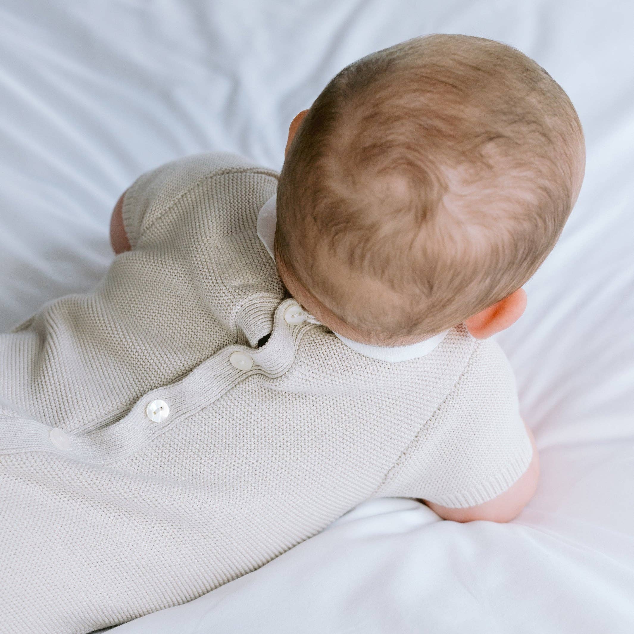 Emile Et Rose - Venta al por mayor Peto - Bebés - Mameluco de punto unisex para bebé Java en color piedra4