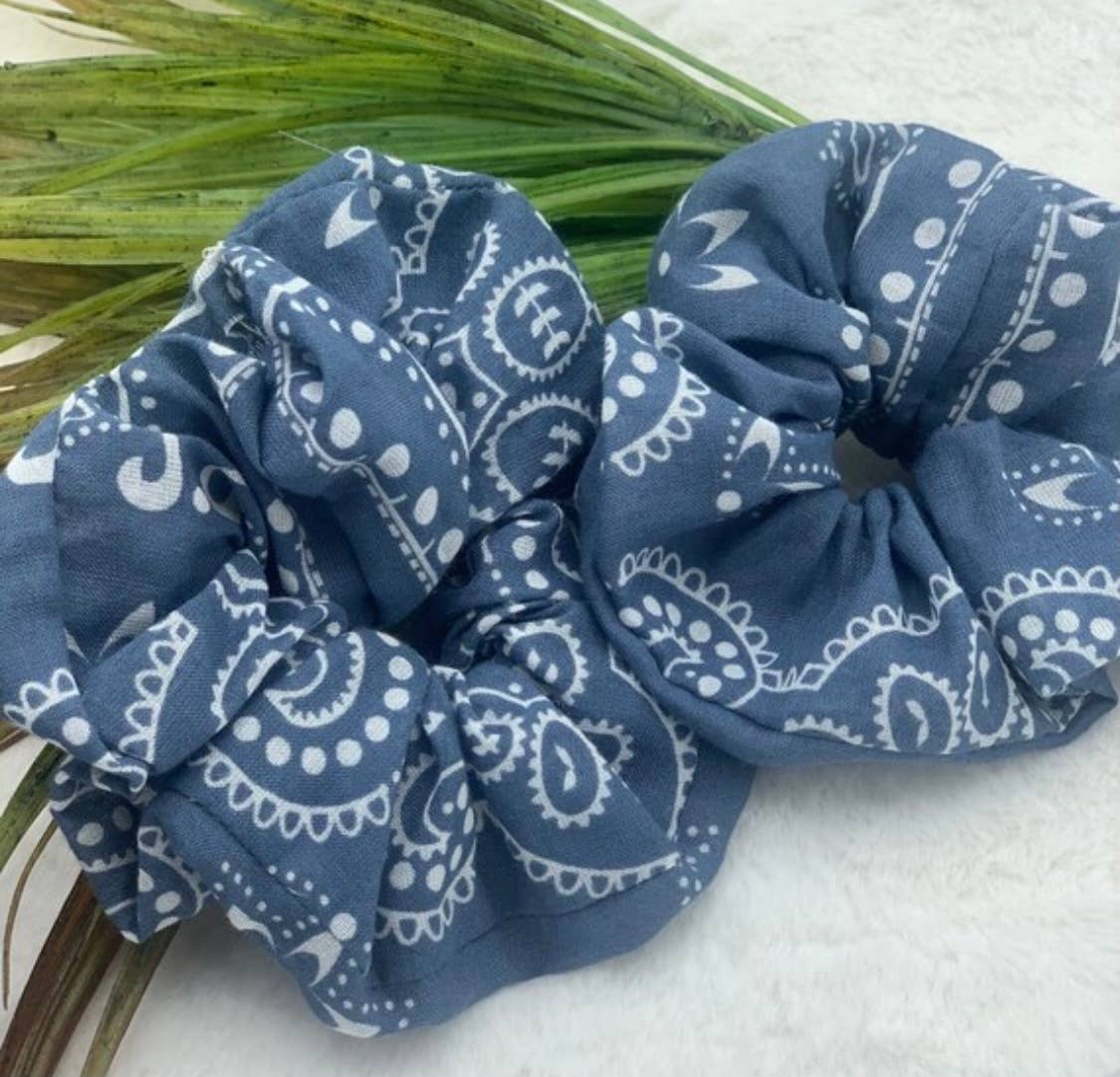 Handmade Love Love Love – Großhandel Haargummi – Damen – Halstuch Scrunchie Pack3