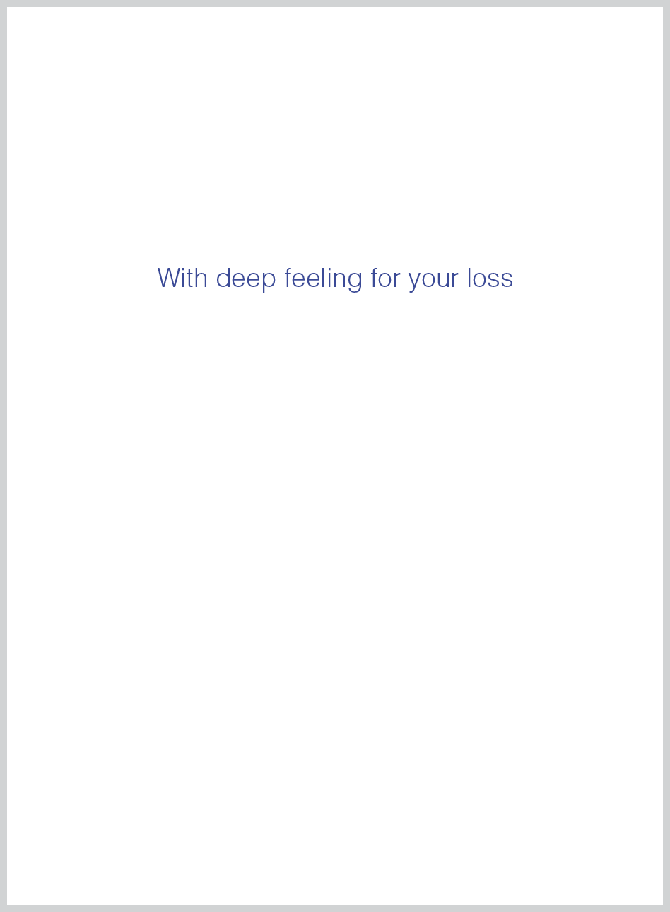 The Borealis Press Inc - Wholesale Sympathy Card - From what we cannot hold Sympathy Greeting Card 1