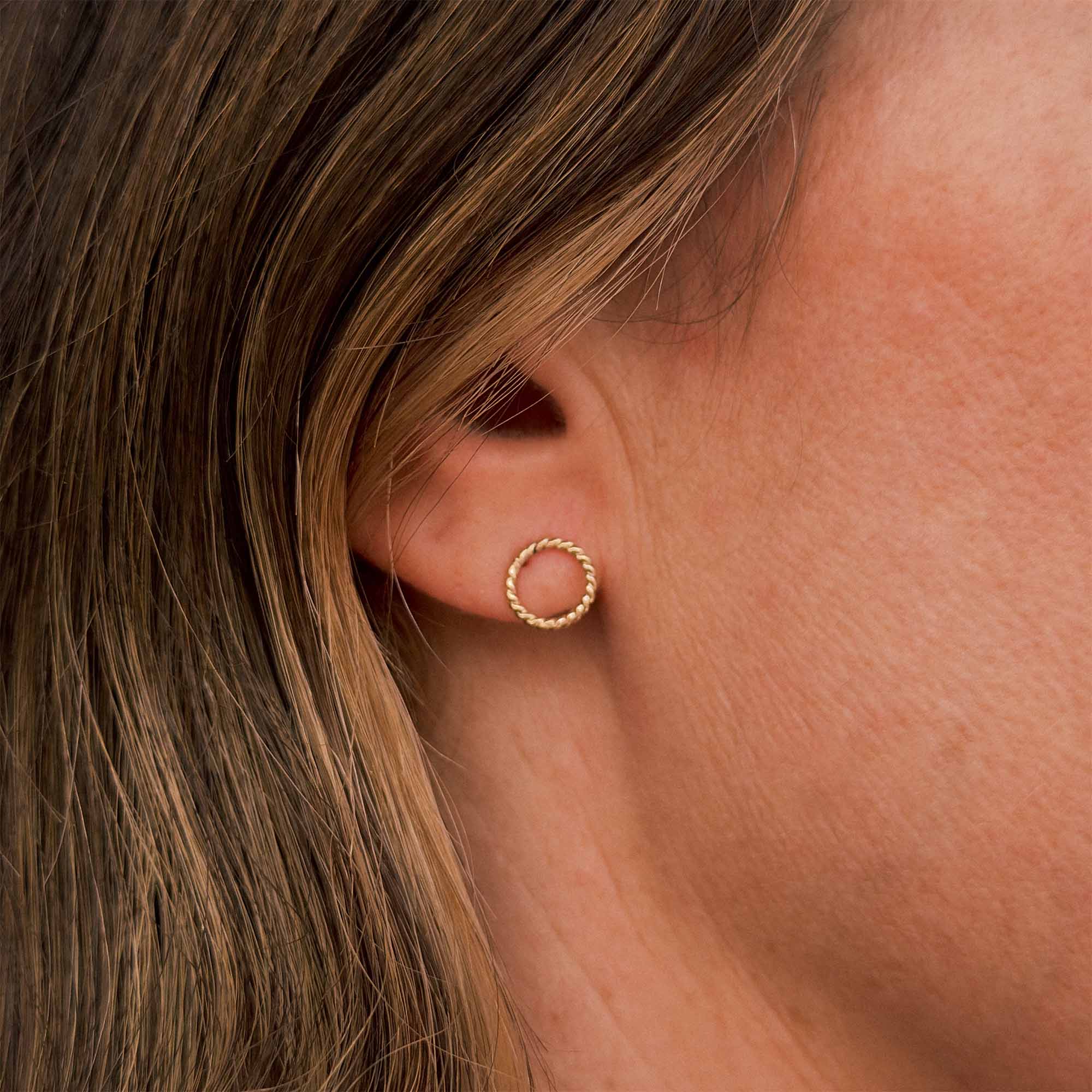 Sabina Jewelry - Wholesale Stud/Post Earrings - Twist Halo Stud1