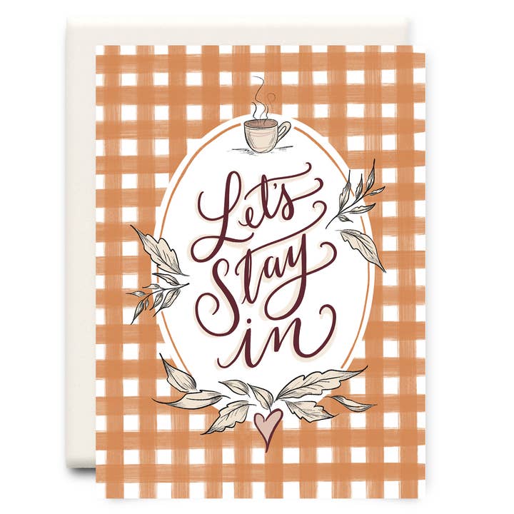 Let's Stay In | Love Greeting Card for wholesale by Inkwell Cards