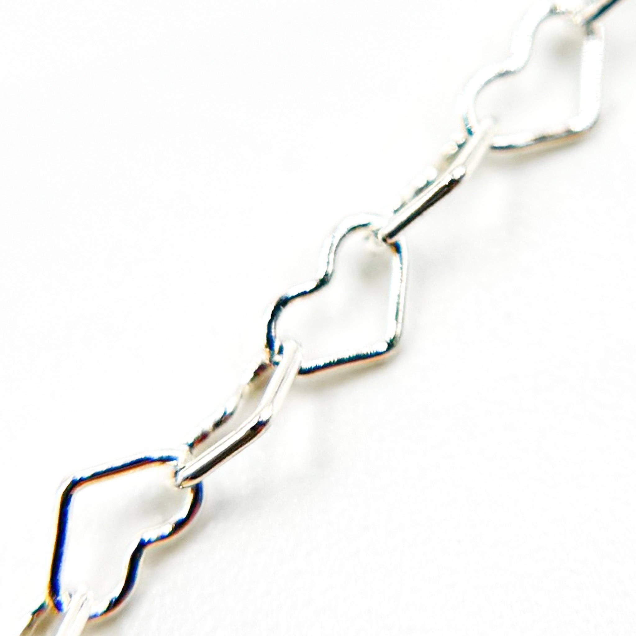 Tresor Jewelry Inc. - Wholesale Link & Chain Necklace - A35/SPSS. 925 Sterling Silver Heart Link Chain5