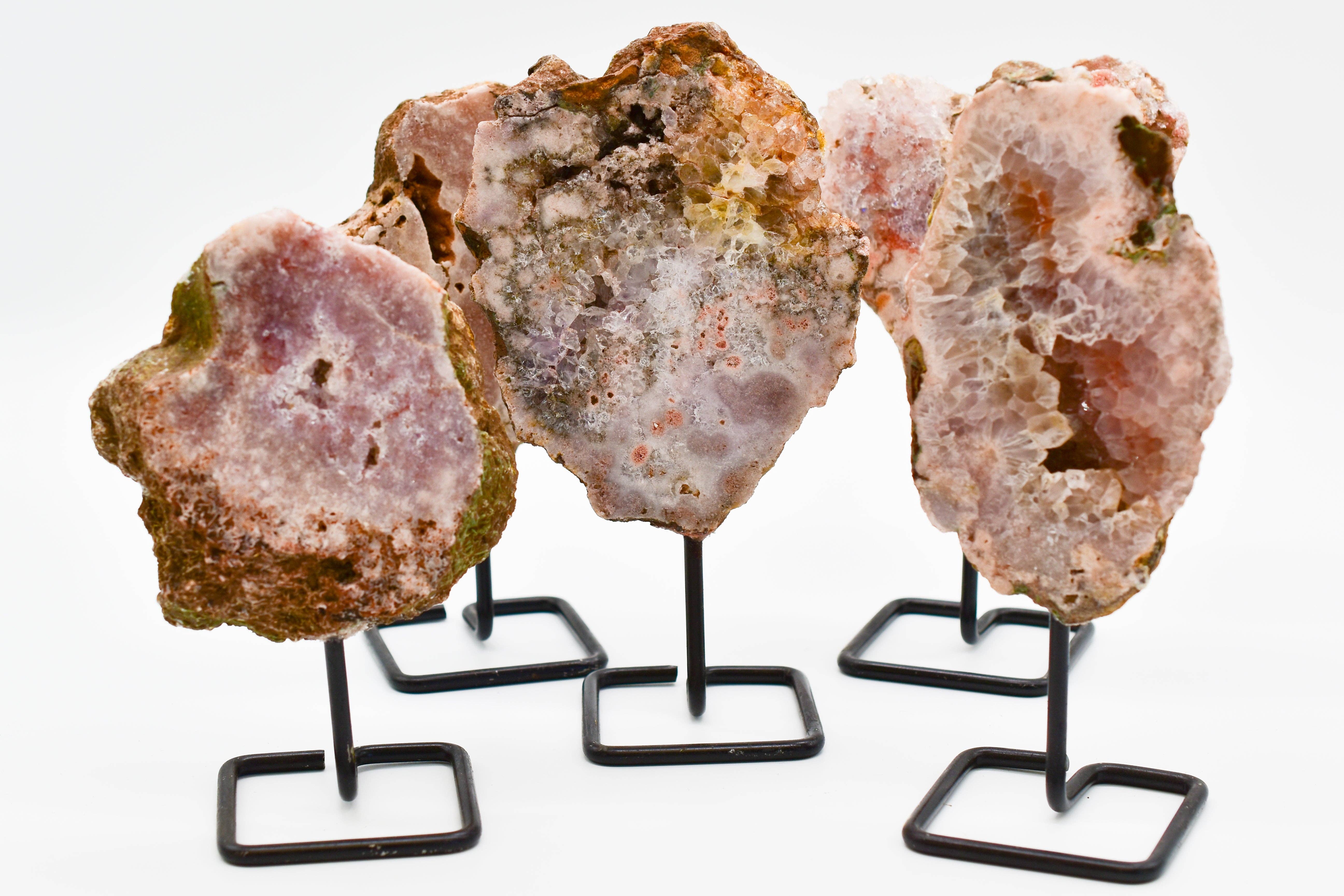 Whyte Quartz - Wholesale Spiritual Stone/Crystal - Pink Amethyst on Stand1