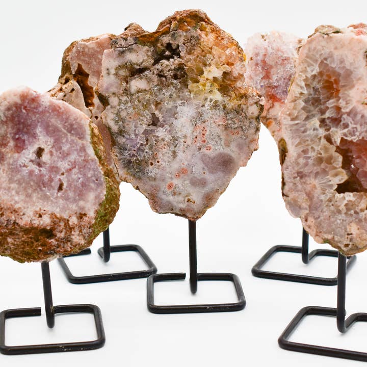 Whyte Quartz - Wholesale Spiritual Stone/Crystal - Pink Amethyst on Stand1