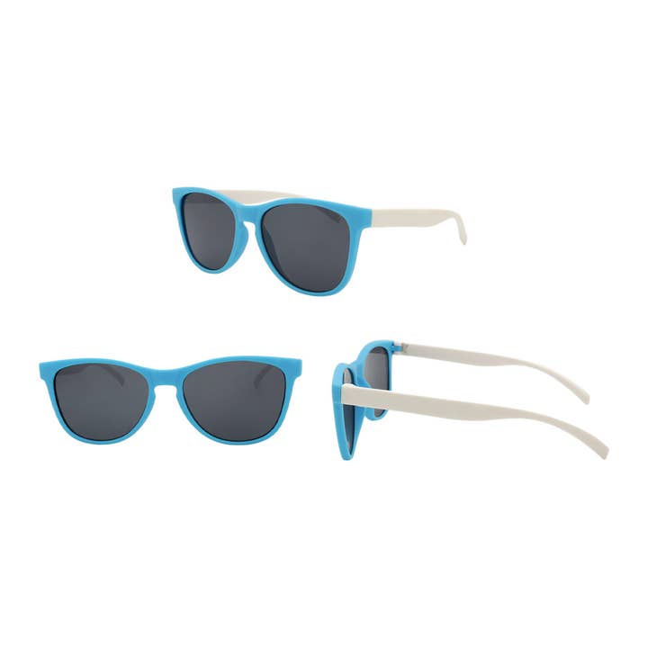Shark Eyes, Inc - Wholesale Sunglasses - Kids - Boys Sunglasses with Bucket Hat New Kids Blue Water Combo
