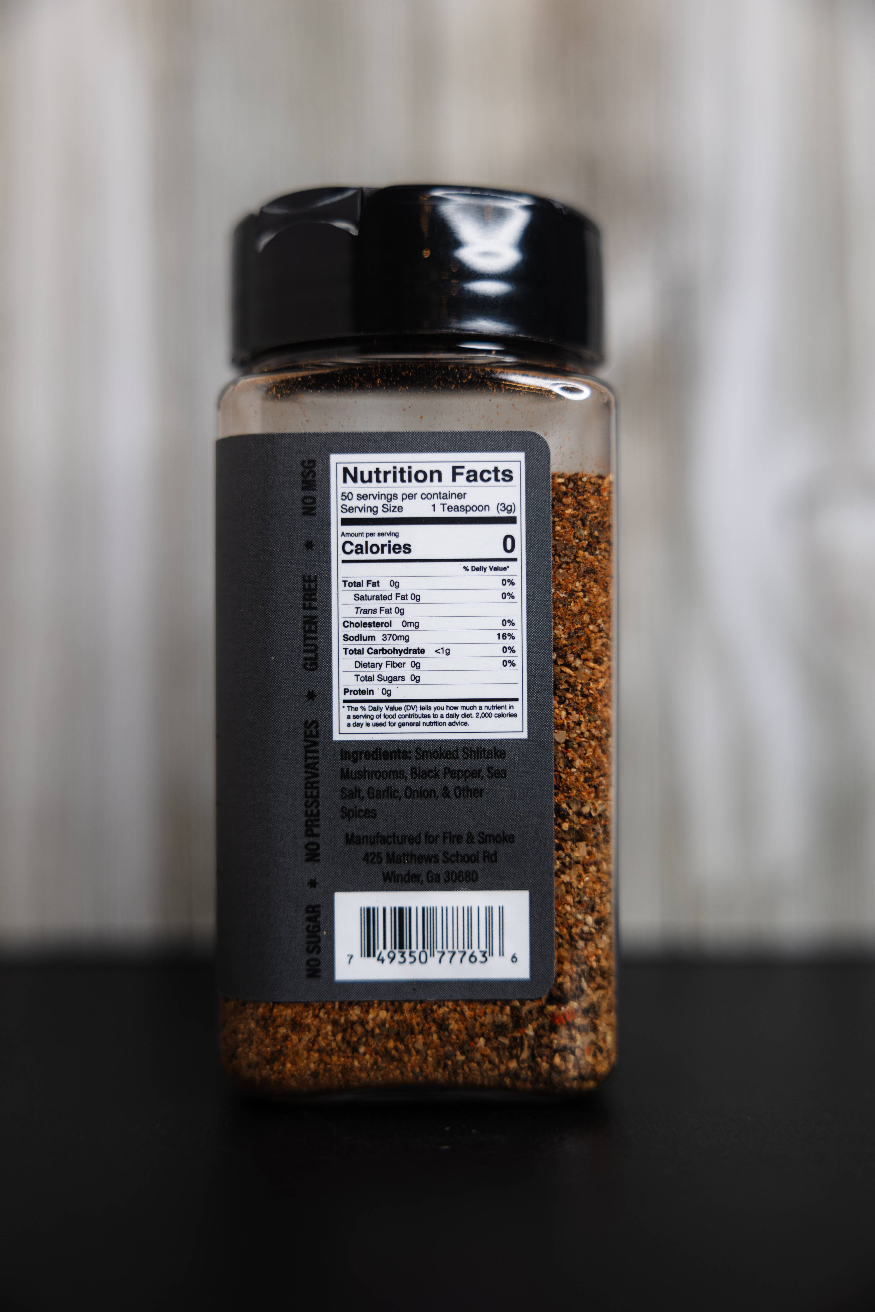 Fire & Smoke BBQ Company - Venta al por mayor Condimentos - Mezcla de especias para bistec con shiitake3