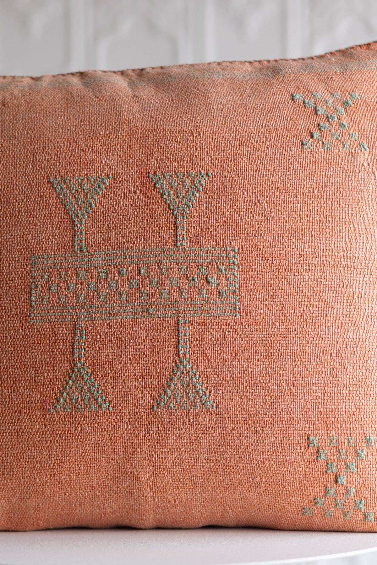 High crafty - Wholesale Throw Pillow Cover - Moroccan Cactus Silk Cushion Cover – Handmade Sabra Pillow 1