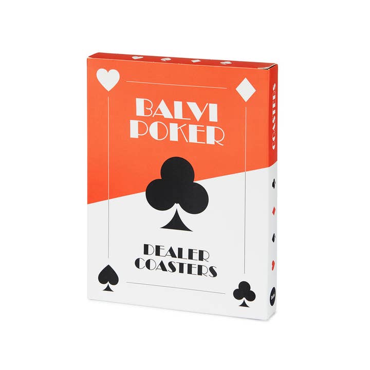 Balvi - Vendita all'ingrosso Sottobicchiere - Set di sottobicchieri Dealer con design originale a tema gioco di carte4