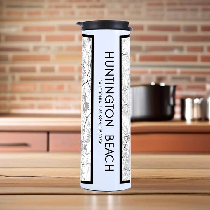 Gobelet Carte de Huntington Beach CA en Classique pour la vente par JACE.design