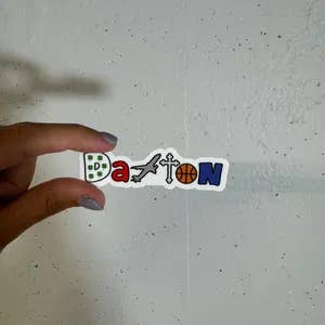 Autocollant Script Amusant Dayton pour la vente par Kase Wear