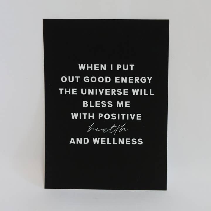 Mantra Print: When I put out good energy for wholesale by Maison Du Mantra