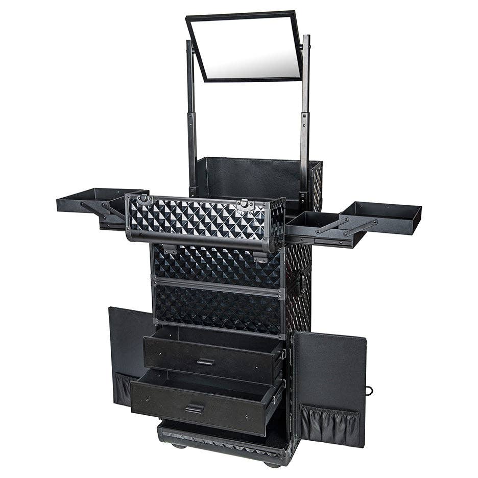 SHANY Cosmetics - Vente Boîte de rangement pour maquillage - Série REBEL Valise à roulettes pour maquilleurs professionnels27