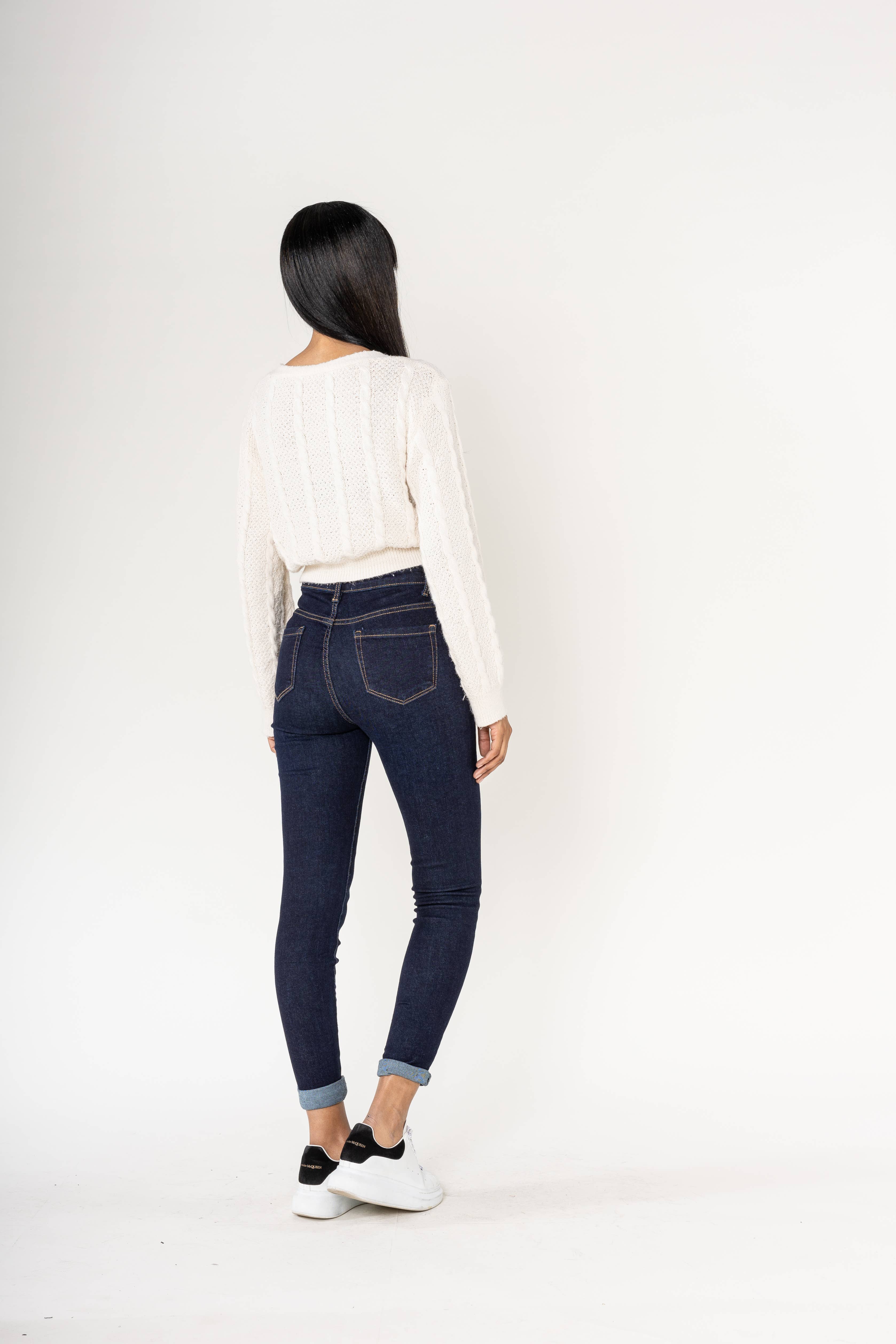 Nina Carter – Engroshandel Jeans - Dame – P078 stretch skinny bukser med høj talje51